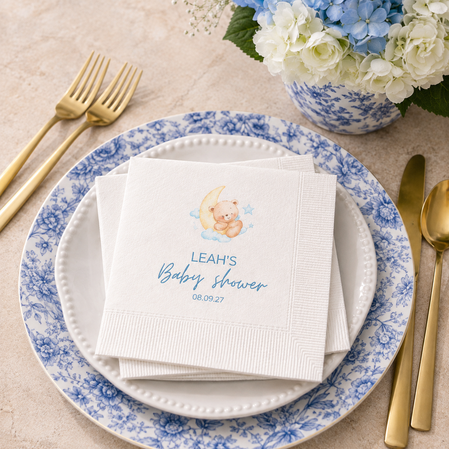 Baby Bow | Baby Shower Napkins