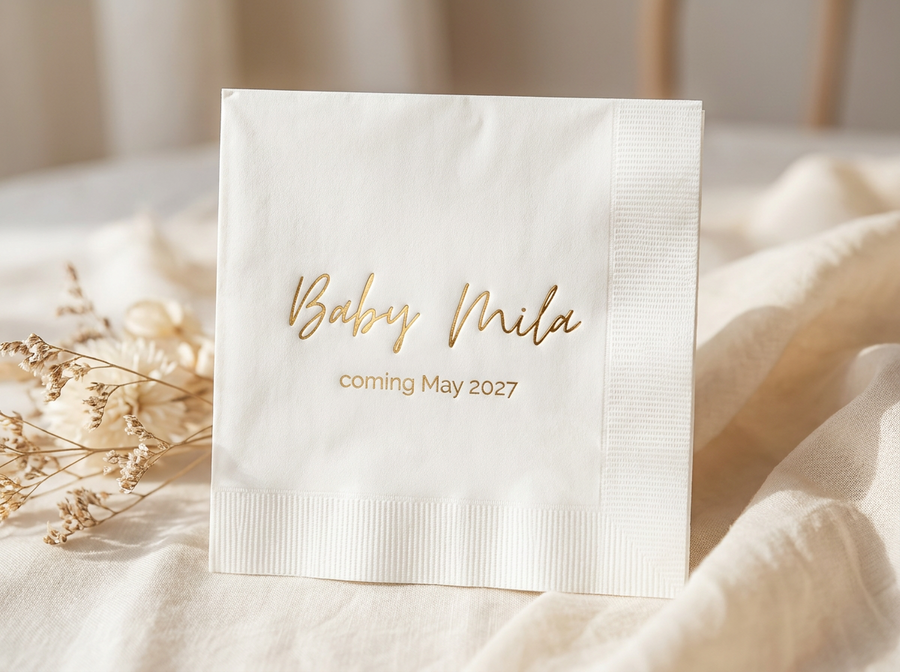 Baby Bow | Baby Shower Napkins