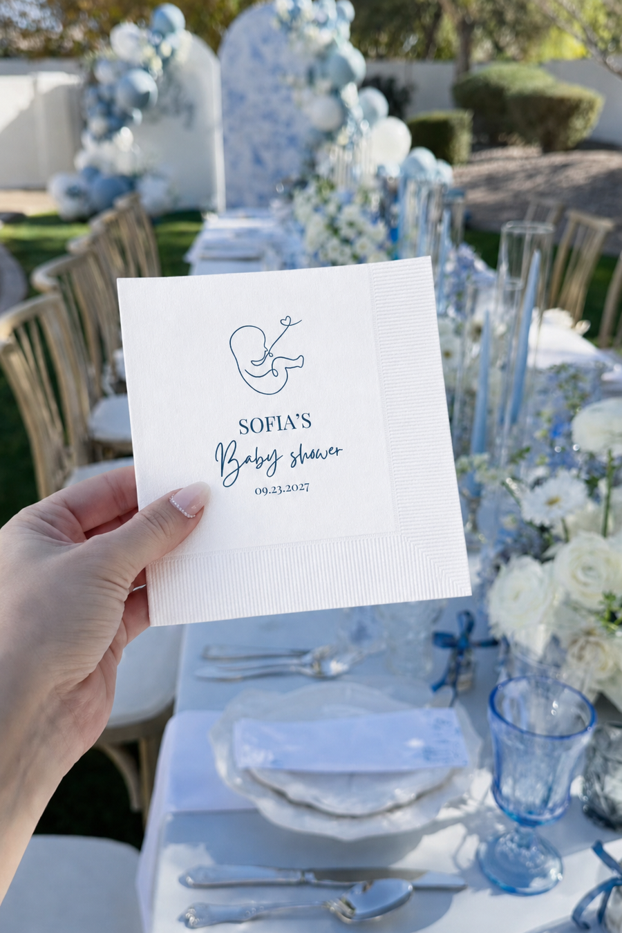 Baby Bow | Baby Shower Napkins