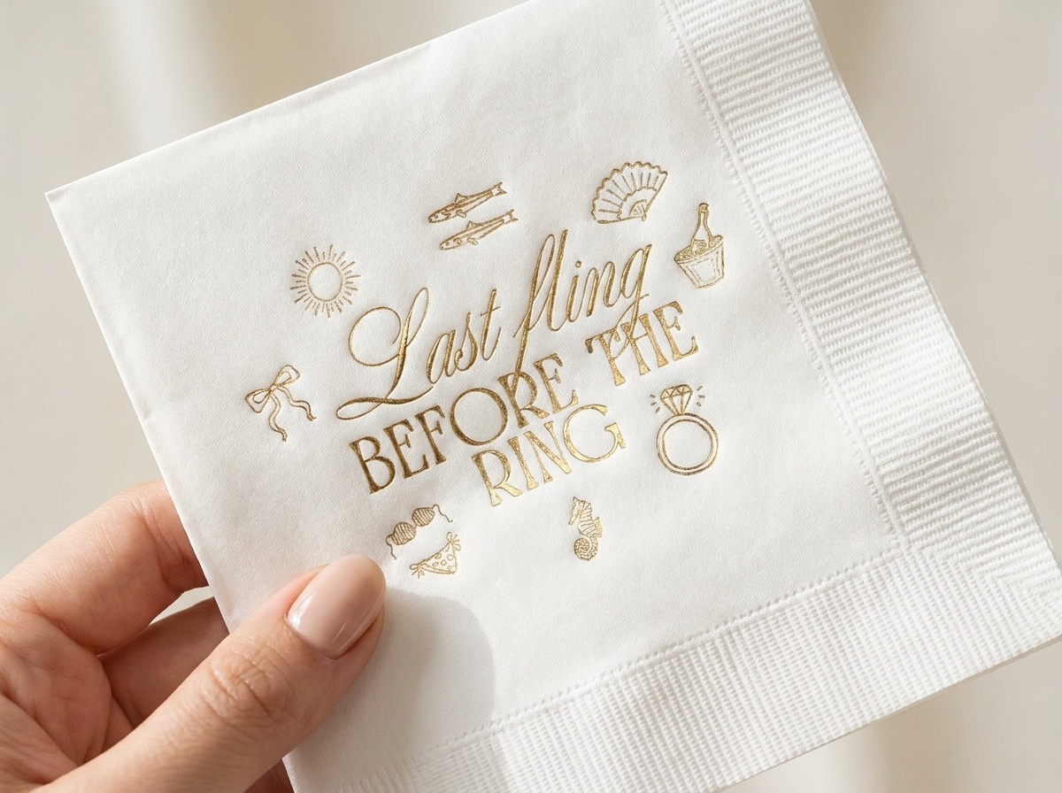 Make it shine with a metallic foil
