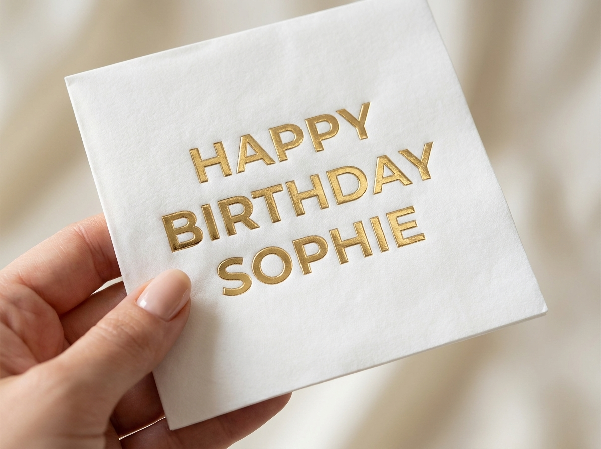 Make it shine with a metallic foil