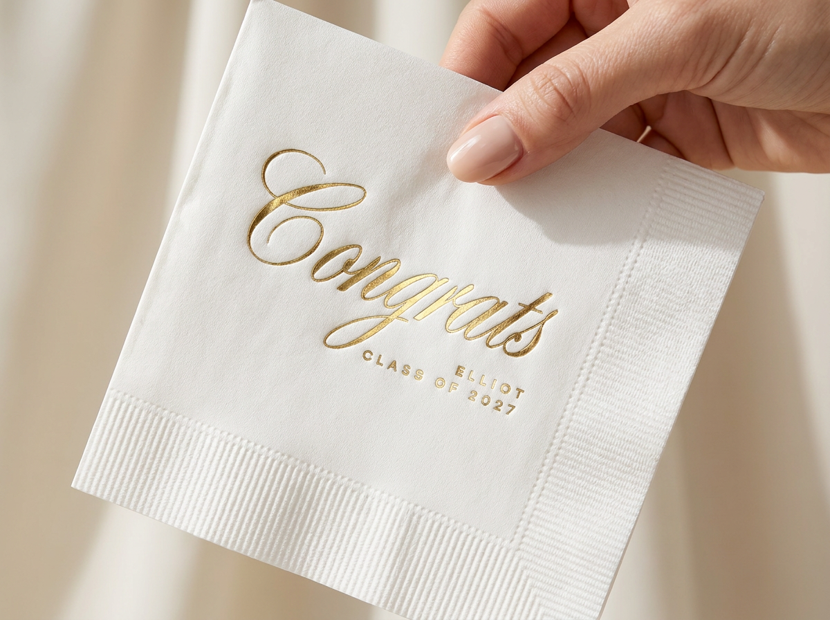 Make it feel luxe with metallic foil