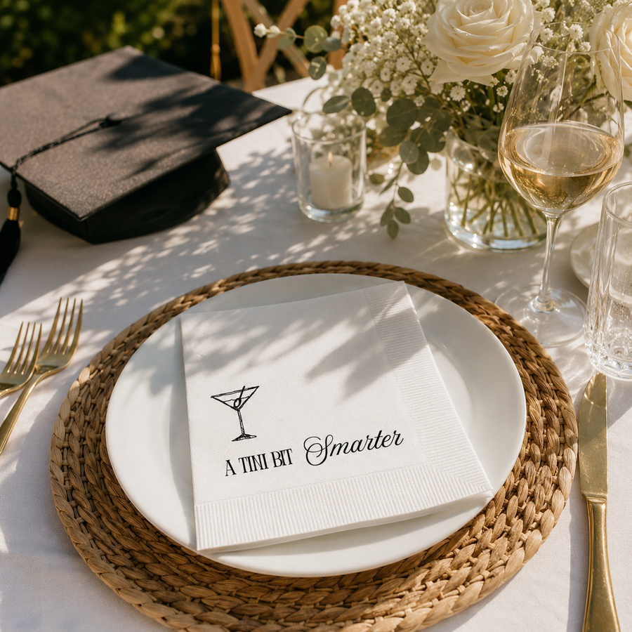 A Tini Bit Smarter | Graduation Napkins