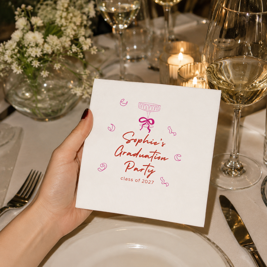 A Tini Bit Smarter | Graduation Napkins
