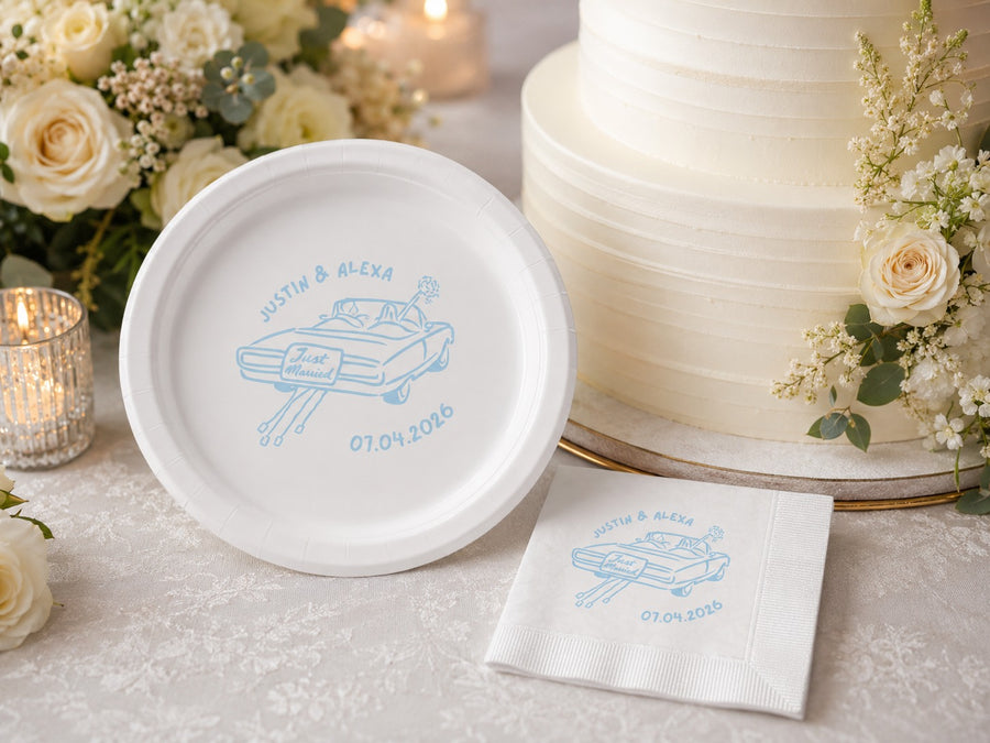 We Are So Lucky | Ace of Hearts Wedding Napkins