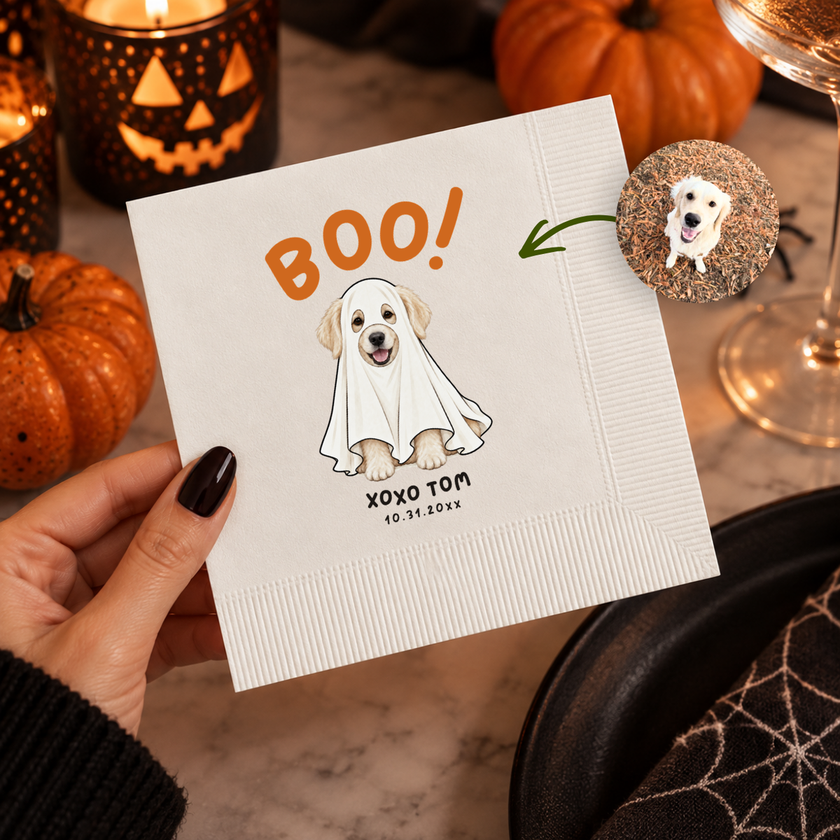 Make it shine with a metallic foil
