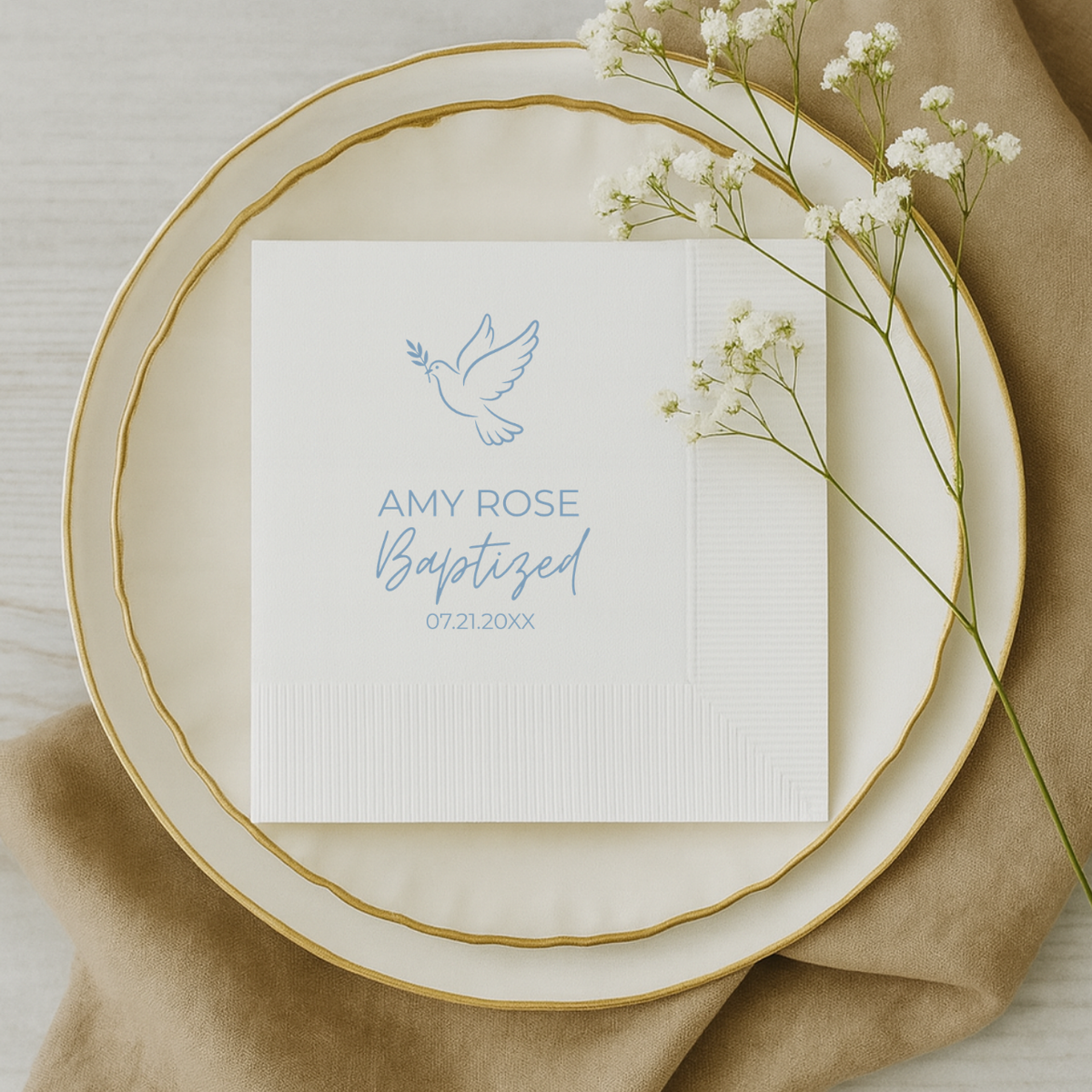 Their name, the date, your design