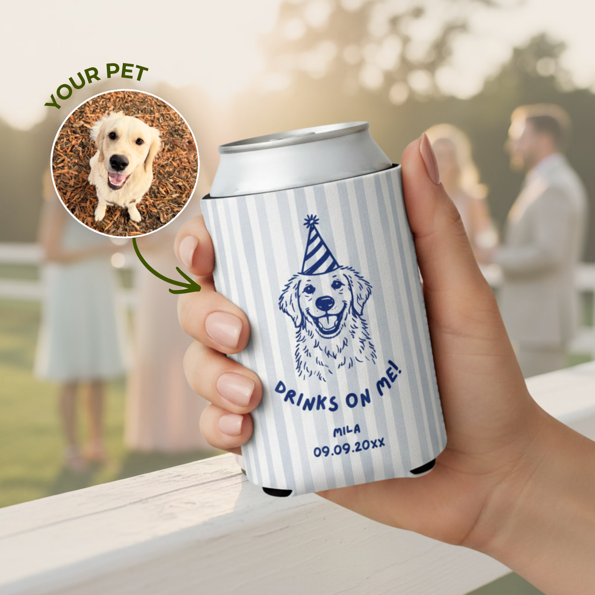 Your pet, custom onto every can