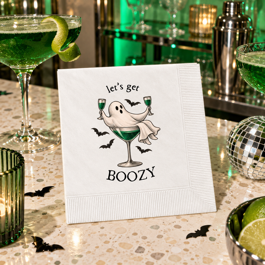 Custom Boo Ghost Kids Halloween Napkins
