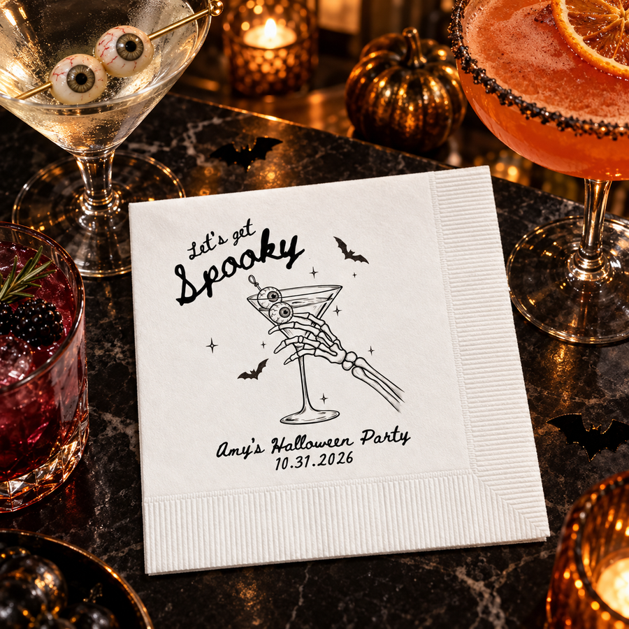Custom Boo Ghost Kids Halloween Napkins