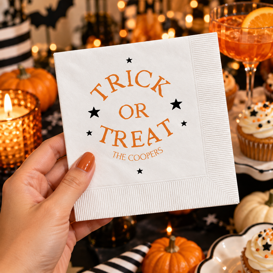 Custom Boo Ghost Kids Halloween Napkins