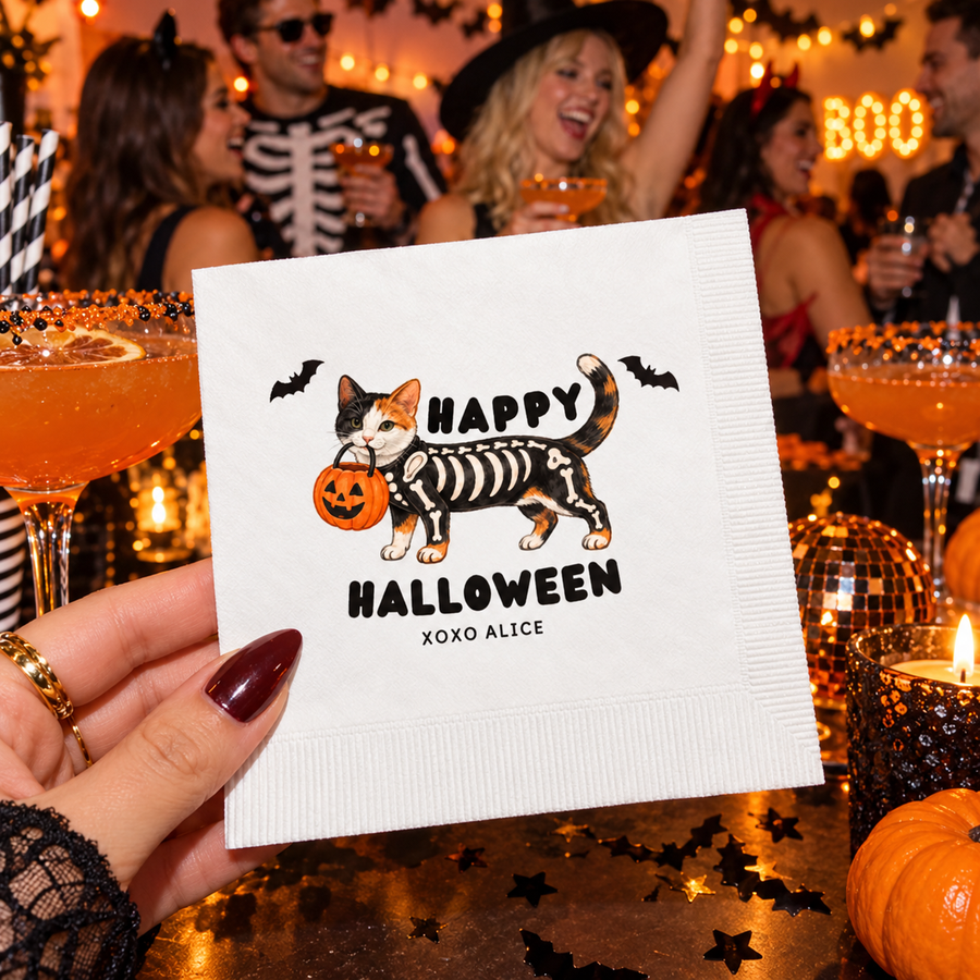 Custom Boo Ghost Dog Halloween Paper Plates