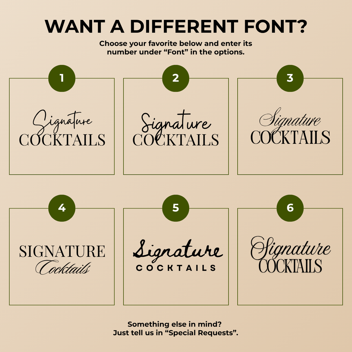 Your drinks, your wording