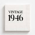 Vintage 1946 | Personalized 80th Birthday Napkins