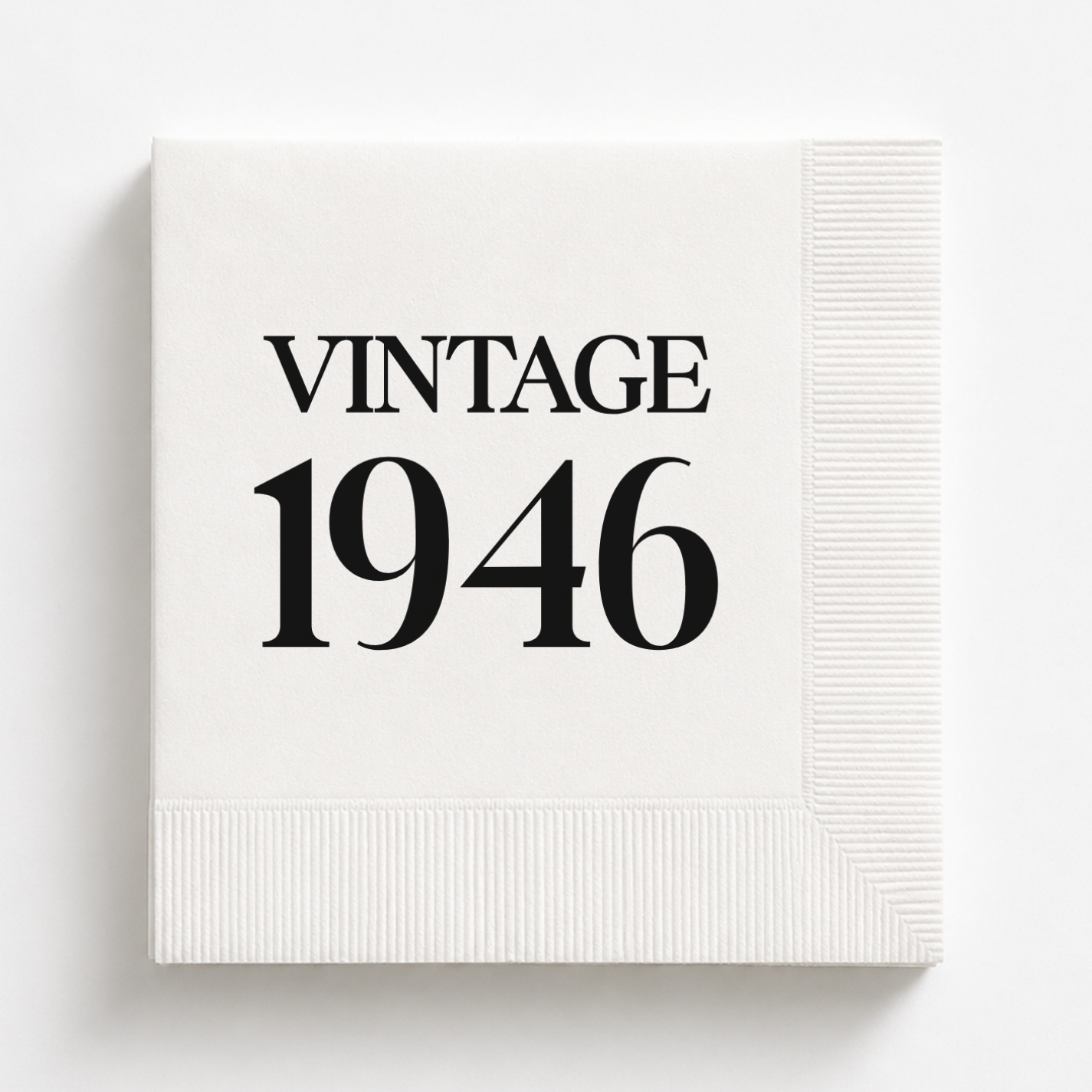 Vintage 1946 | Personalized 80th Birthday Napkins