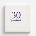 30 Years Loved | Personalized 30th Birthday Napkins