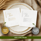 Calligraphy Fun Facts | Names & Your Fun Facts | Personalized Wedding Napkins