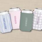 Vertical Name | Custom Name | Personalized Bachelorette Party Can Coolers