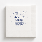 Cheers to Thirty | Personalized 30th Birthday Napkins