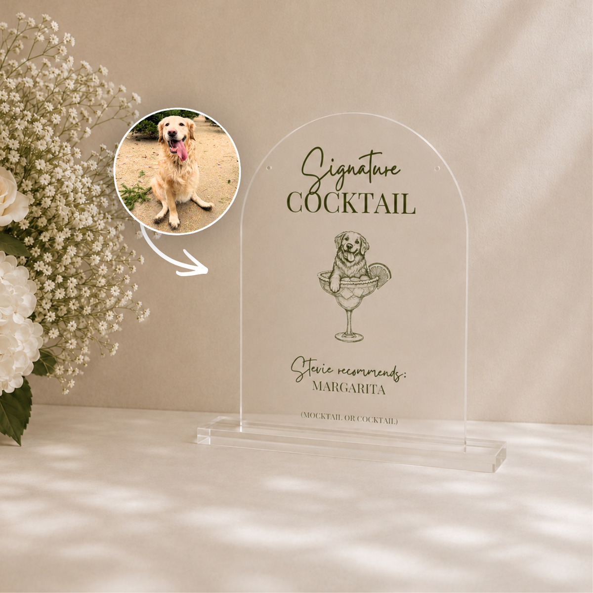 Your pets, drawn right into the drinks