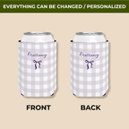 Name & Bow | Custom Name | Personalized Bachelorette Party Can Coolers