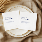 Sweetheart Fun Fact | Names & Your Fun Fact | Personalized Wedding Napkins