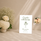 Signature Cocktails Pet Portrait | Custom Bar Sign