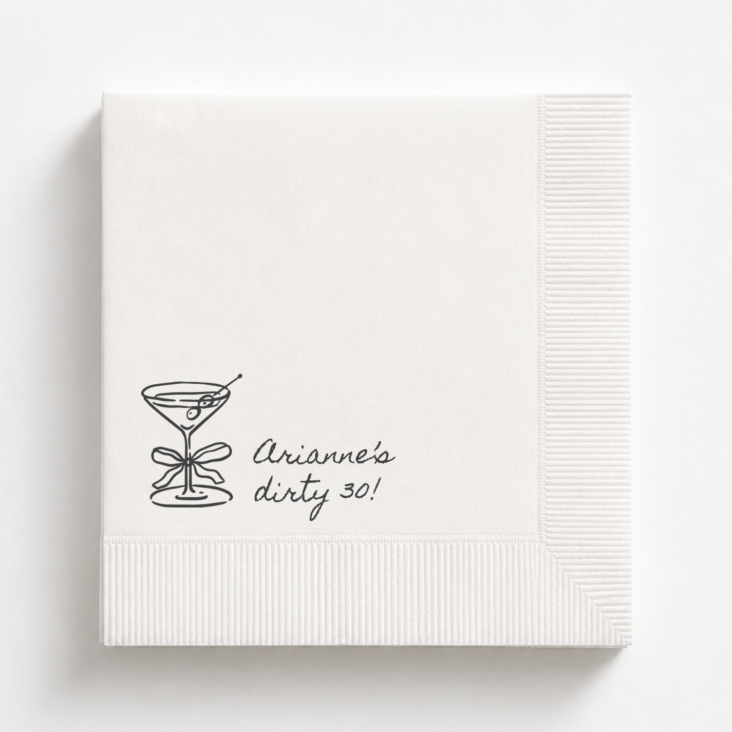 Dirty Thirty | Personalized 30th Birthday Napkins