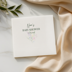 Baby In Bloom Wildflowers baby shower cocktail napkins with custom wording
