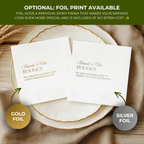 Elegant Fun Fact | Names & Your Fun Fact | Personalized Wedding Napkins