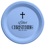 Simple Cross | Name & Date | Personalized Baptism Plates