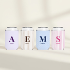 Initial & Name | Name & Initial | Personalized Bachelorette Party Can Coolers