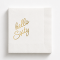 Hello Sixty | Personalized 60th Birthday Napkins