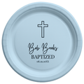 Outline Cross | Name & Date | Personalized Baptism Plates