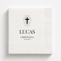Radiant Cross | Name & Date | Personalized Baptism Napkins