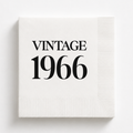 Vintage 1966 | Personalized 60th Birthday Napkins