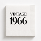 Vintage 1966 | Personalized 60th Birthday Napkins