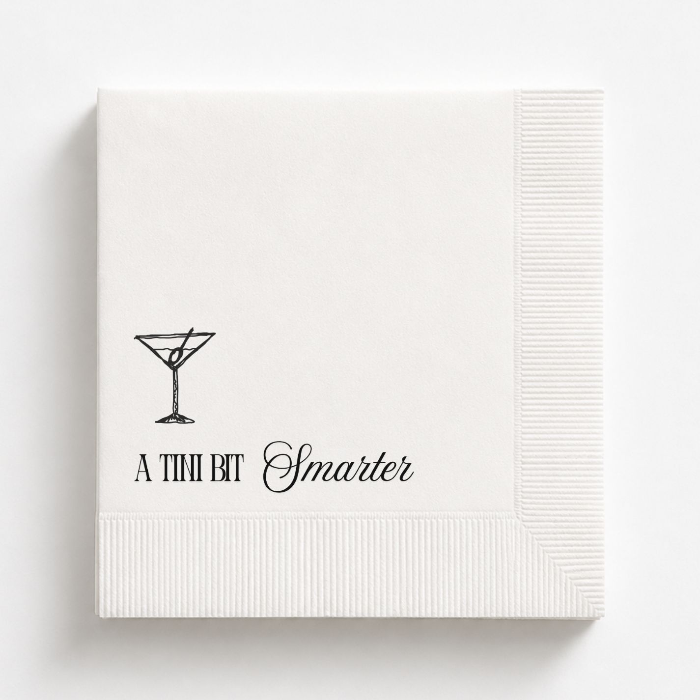 A Tini Bit Smarter | Personalized Graduation Napkins