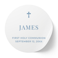 Minimal Cross | Name & Date | Personalized Baptism Stickers