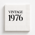 Vintage 1976 | Personalized 50th Birthday Napkins