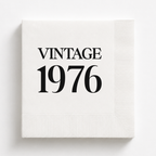 Vintage 1976 | Personalized 50th Birthday Napkins