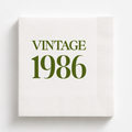 Vintage 1986 | Personalized 40th Birthday Napkins