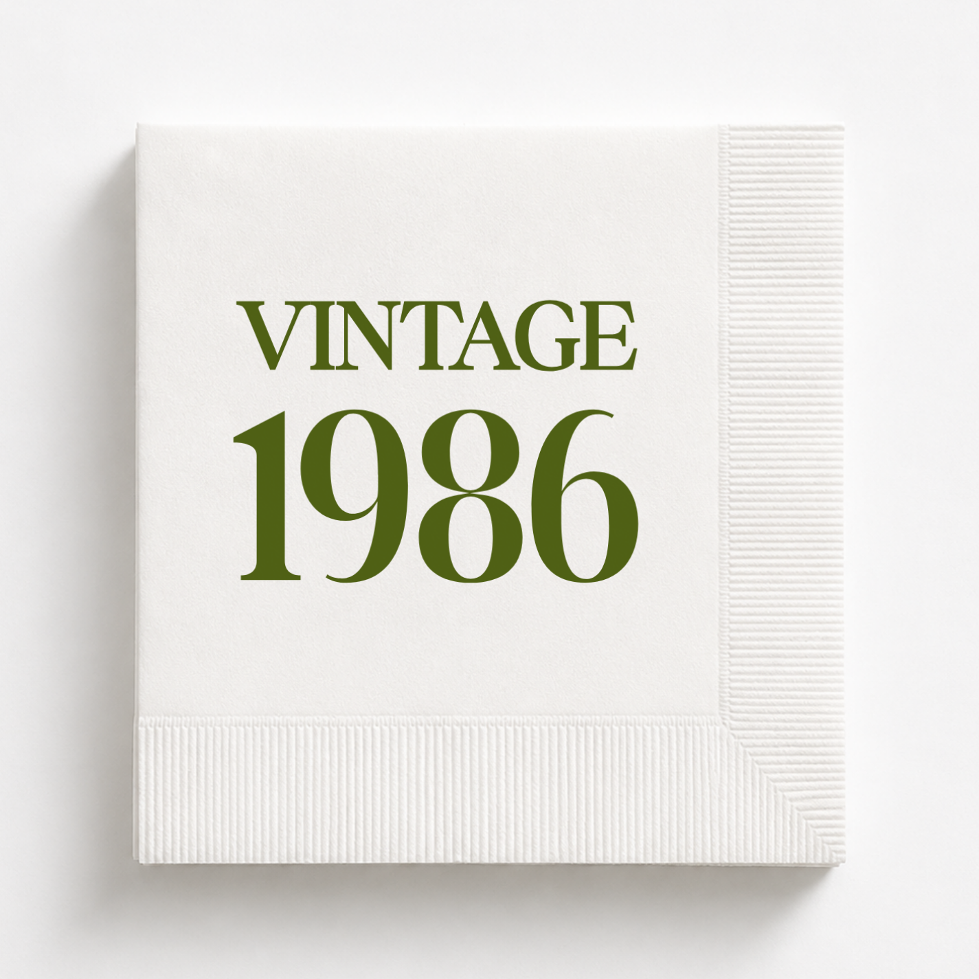 Vintage 1986 | Personalized 40th Birthday Napkins