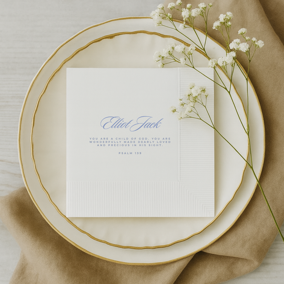 A gentle, elegant detail for a meaningful day