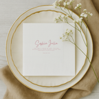 Psalm 139 | Name & Date | Personalized Baptism Napkins