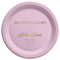 All For His Glory | Name & Date | Personalized Baptism Plates