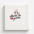 Cheers to 50 Years | Personalized 50th Birthday Napkins