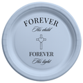 Forever His Child | Custom Wording | Personalized Baptism Plates