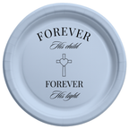 Forever His Child | Custom Wording | Personalized Baptism Plates