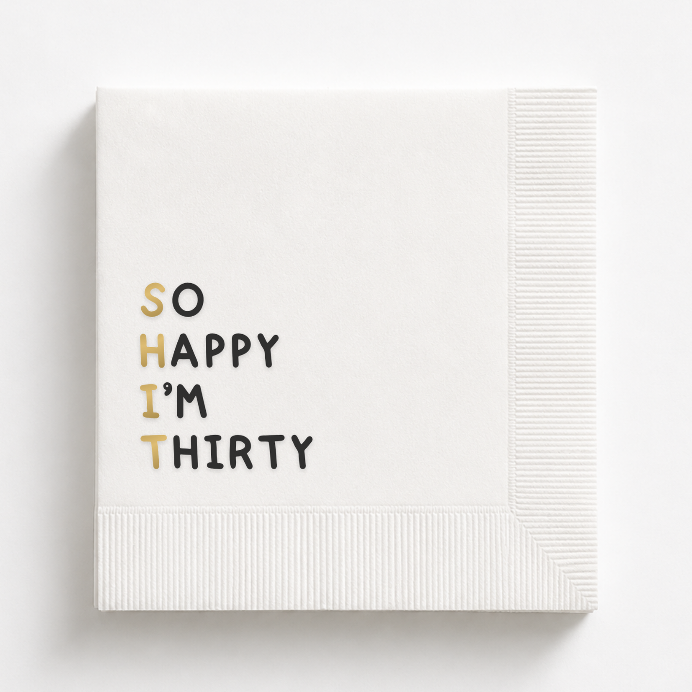So Happy I'm Thirty | Personalized 30th Birthday Napkins